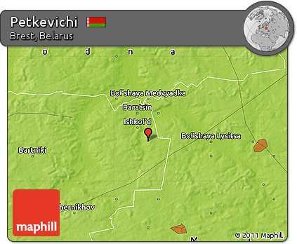Physical Map of Petkevichi