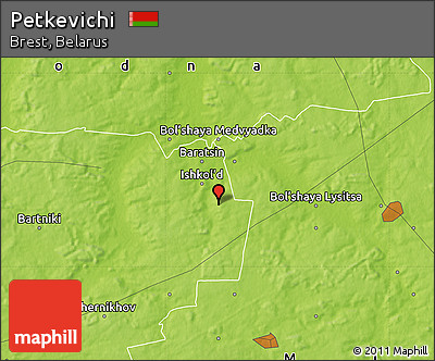 Physical Map of Petkevichi