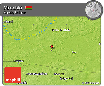 Physical 3D Map of Mrochki