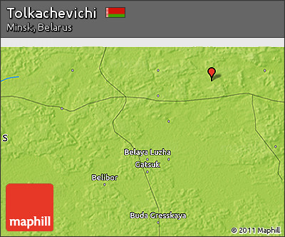 Physical 3D Map of Tolkachevichi