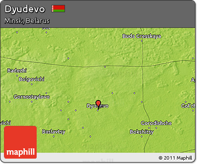 Physical 3D Map of Dyudevo