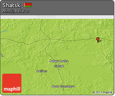 Physical 3D Map of Shatsk