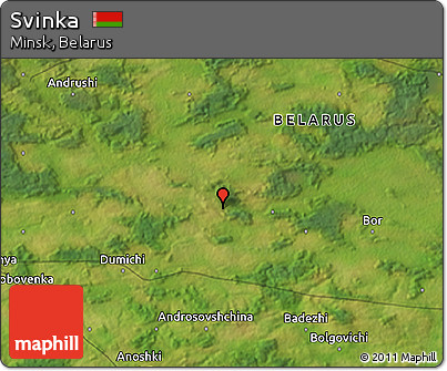 Satellite 3D Map of Svinka