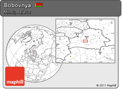 Blank Location Map of Bobovnya