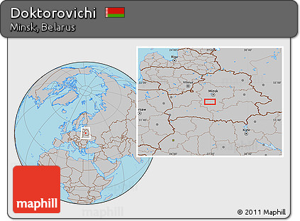 Gray Location Map of Doktorovichi