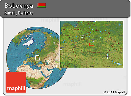 Satellite Location Map of Bobovnya