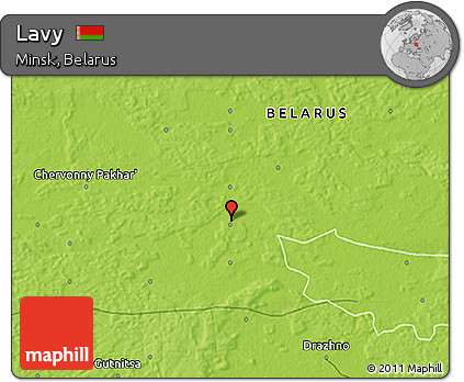 Physical 3D Map of Lavy