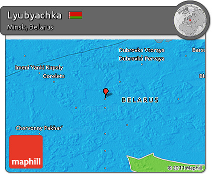 Political 3D Map of Lyubyachka