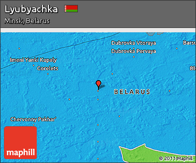 Political 3D Map of Lyubyachka