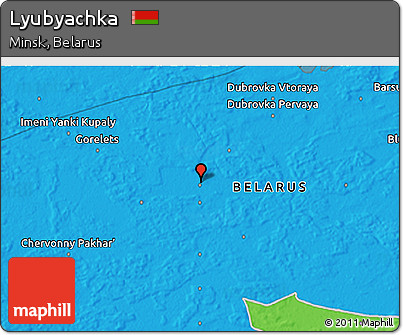 Political 3D Map of Lyubyachka