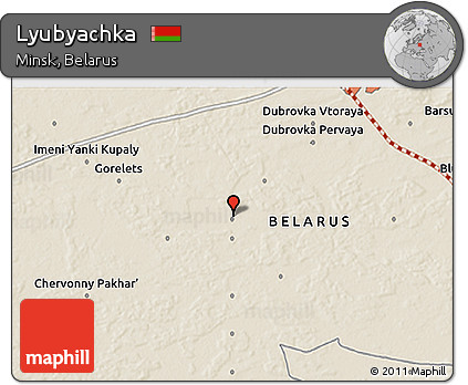 Shaded Relief 3D Map of Lyubyachka