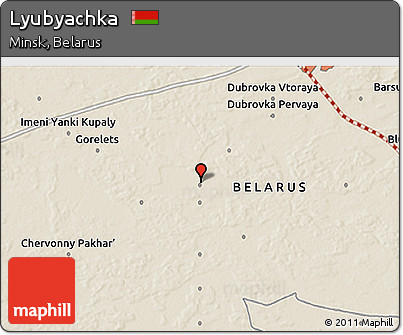Shaded Relief 3D Map of Lyubyachka