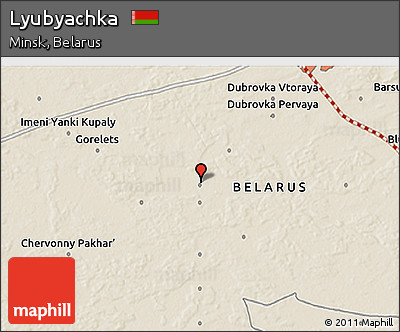Shaded Relief 3D Map of Lyubyachka