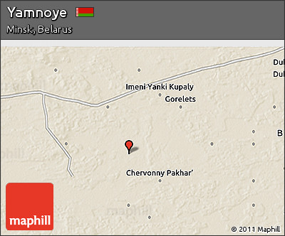 Shaded Relief 3D Map of Yamnoye