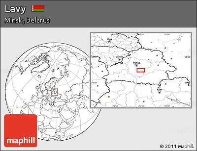 Blank Location Map of Lavy