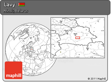 Blank Location Map of Lavy