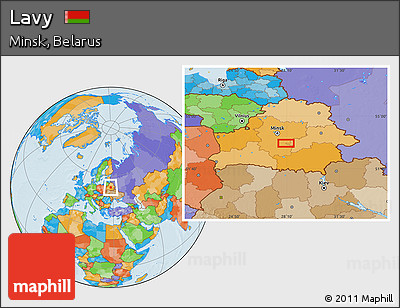 Political Location Map of Lavy