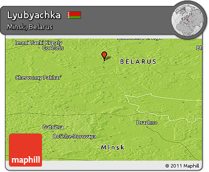 Physical Panoramic Map of Lyubyachka