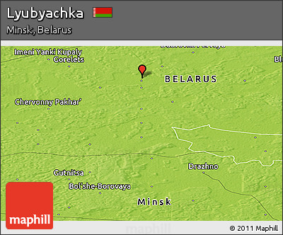 Physical Panoramic Map of Lyubyachka