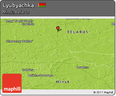 Physical Panoramic Map of Lyubyachka