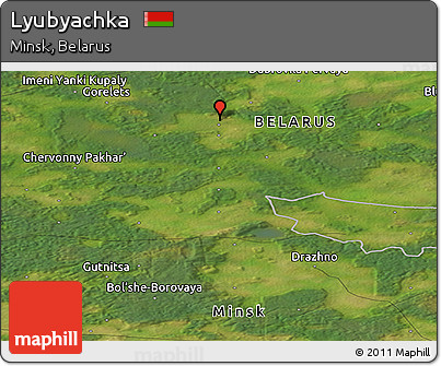 Satellite Panoramic Map of Lyubyachka