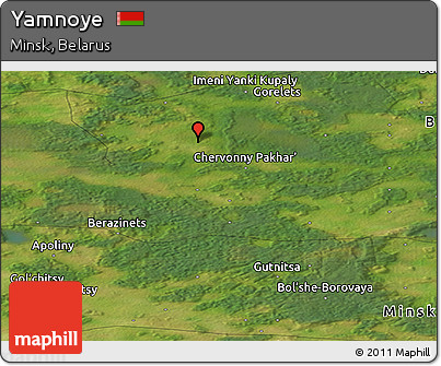 Satellite Panoramic Map of Yamnoye
