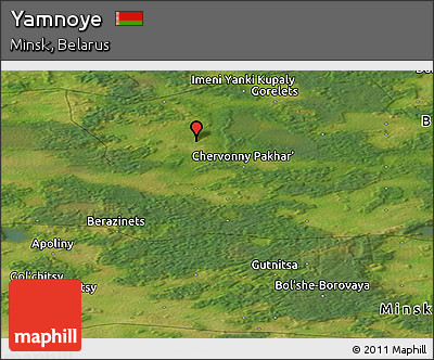 Satellite Panoramic Map of Yamnoye