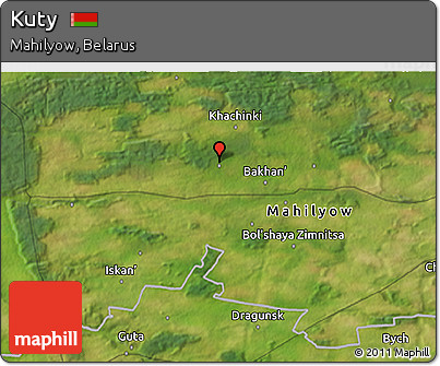 Satellite 3D Map of Kuty