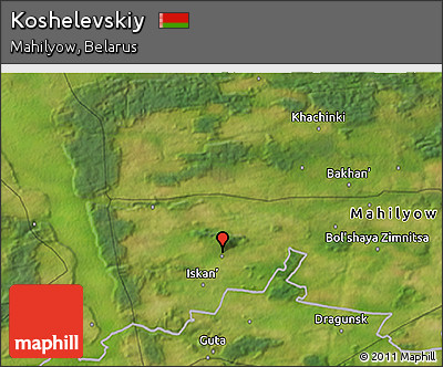 Satellite 3D Map of Koshelevskiy