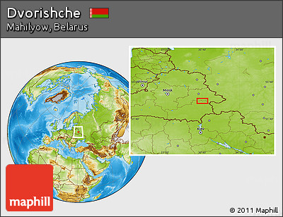 Physical Location Map of Dvorishche