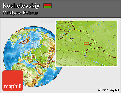 Physical Location Map of Koshelevskiy
