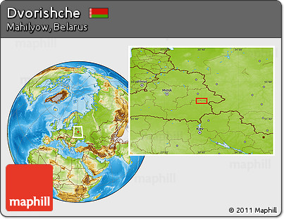 Physical Location Map of Dvorishche