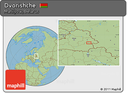 Savanna Style Location Map of Dvorishche