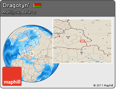 Shaded Relief Location Map of Dragotyn'