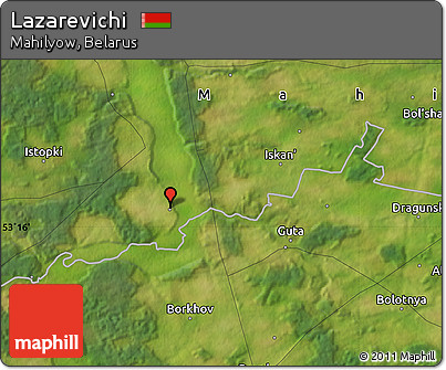 Satellite Map of Lazarevichi