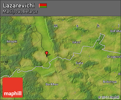 Satellite Map of Lazarevichi