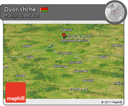 Satellite Panoramic Map of Dvorishche