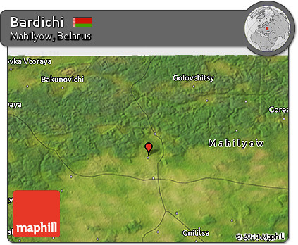 Satellite 3D Map of Bardichi