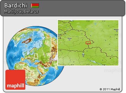 Physical Location Map of Bardichi