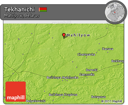 Physical 3D Map of Tekhanichi