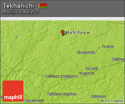 Physical 3D Map of Tekhanichi