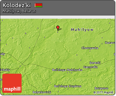 Physical 3D Map of Kolodez'ki