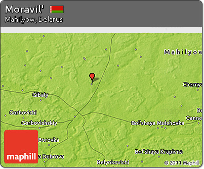 Physical 3D Map of Moravil'