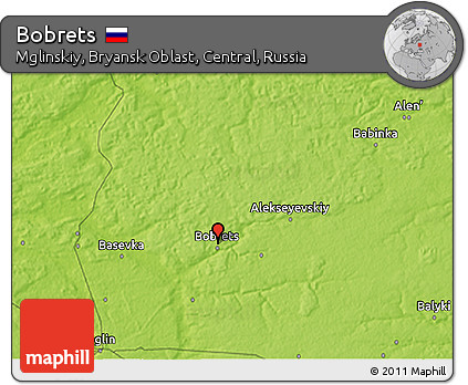 Physical 3D Map of Bobrets