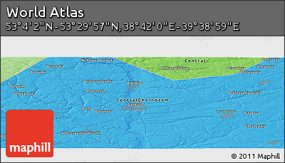 Political Panoramic Map of the Area around 53° 17' 0" N, 39° 10' 29" E