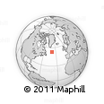 Outline Map of the Area around 53° 17' 0" N, 39° 52' 30" W, rectangular outline