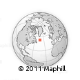 Outline Map of the Area around 53° 17' 0" N, 43° 16' 29" W, rectangular outline