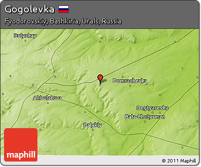 Physical 3D Map of Gogolevka