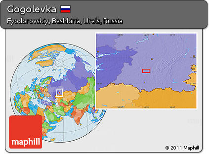 Political Location Map of Gogolevka