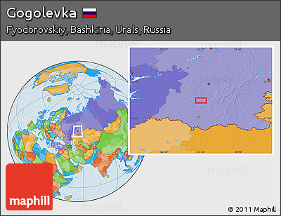 Political Location Map of Gogolevka